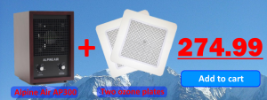 Alpine Air AP300 + Two Ozone Plates = $274.99!